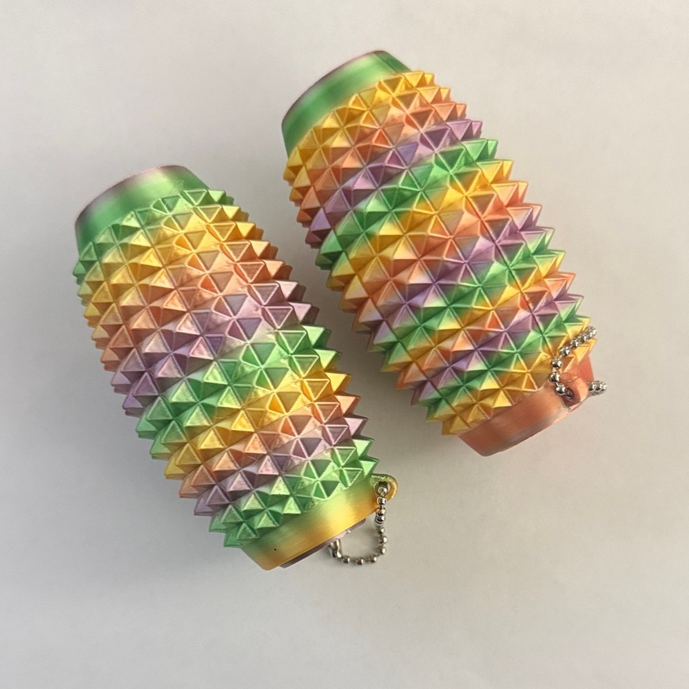 Colorful Spiked fidget Keychain Set